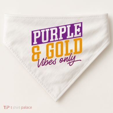 Purple And Gold Vibes USA-Made Doggie Bandana