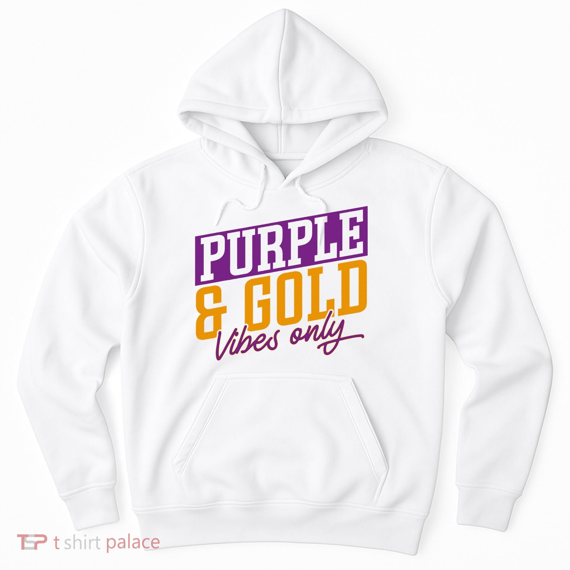 Purple And Gold Vibes Hoodie