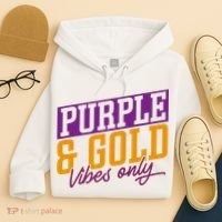 Purple And Gold Vibes Hoodie thumb 4