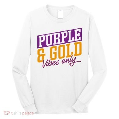 Purple And Gold Vibes Long Sleeve Shirt