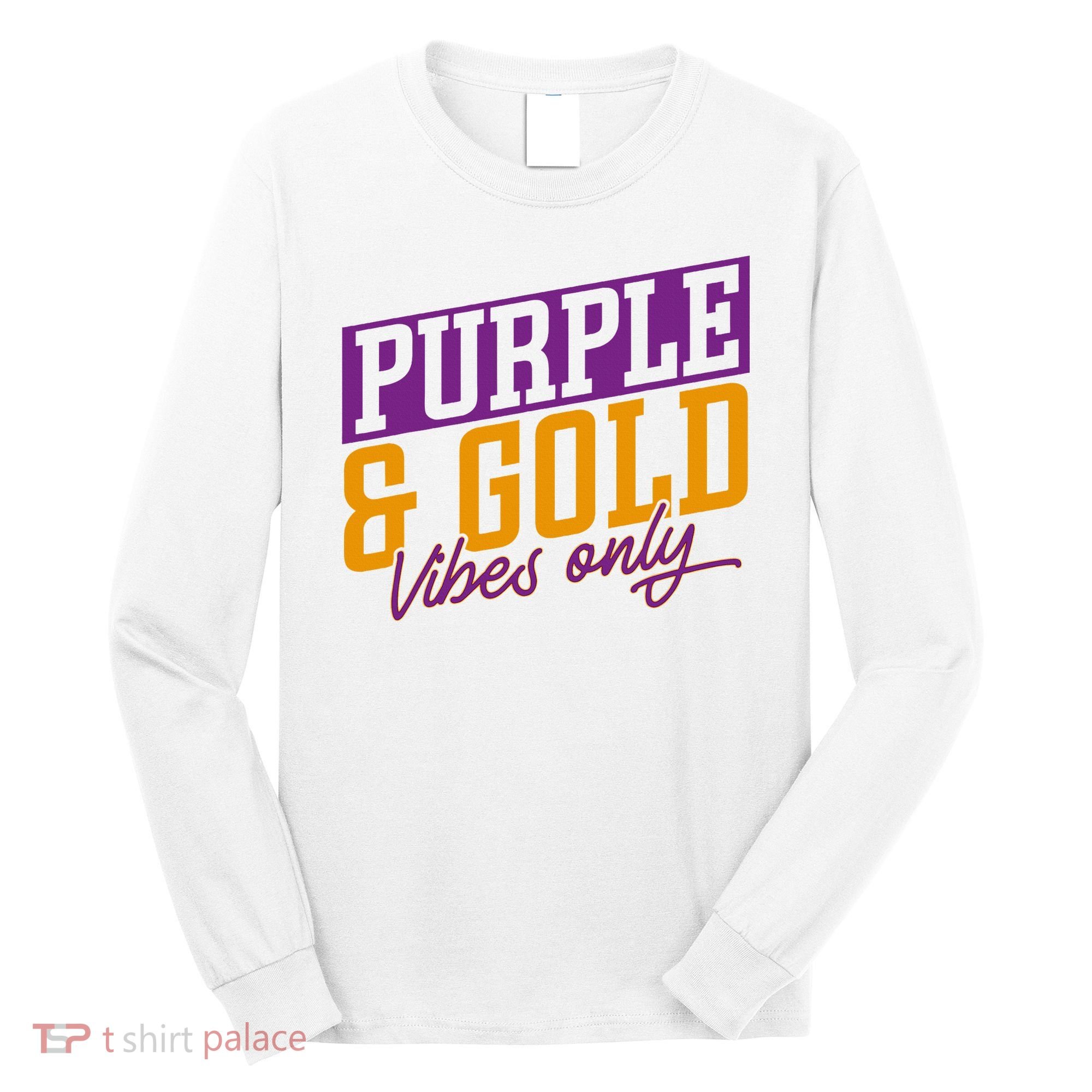 Purple And Gold Vibes Long Sleeve Shirt