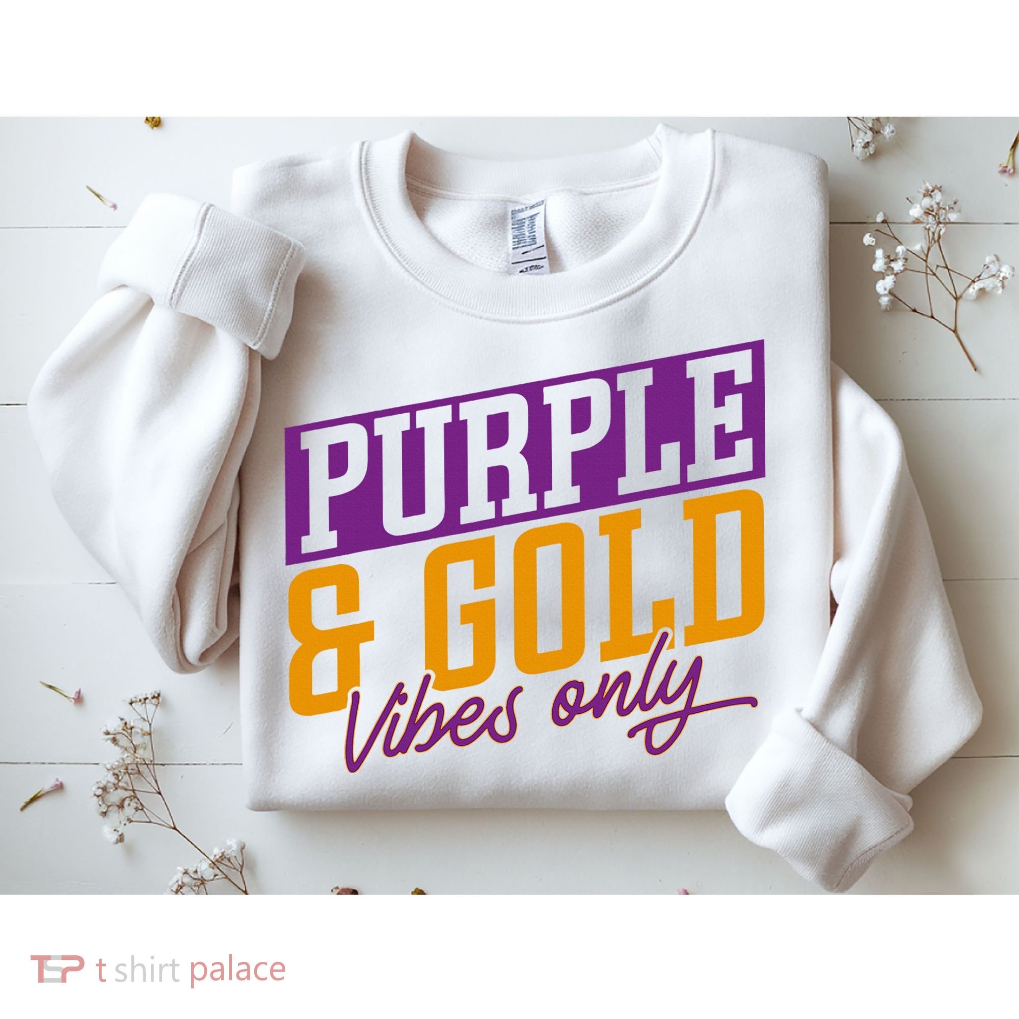 Purple And Gold Vibes Sweatshirt