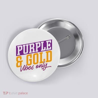 Purple And Gold Vibes Button