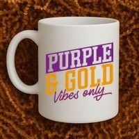Purple And Gold Vibes Coffee Mug thumb 2
