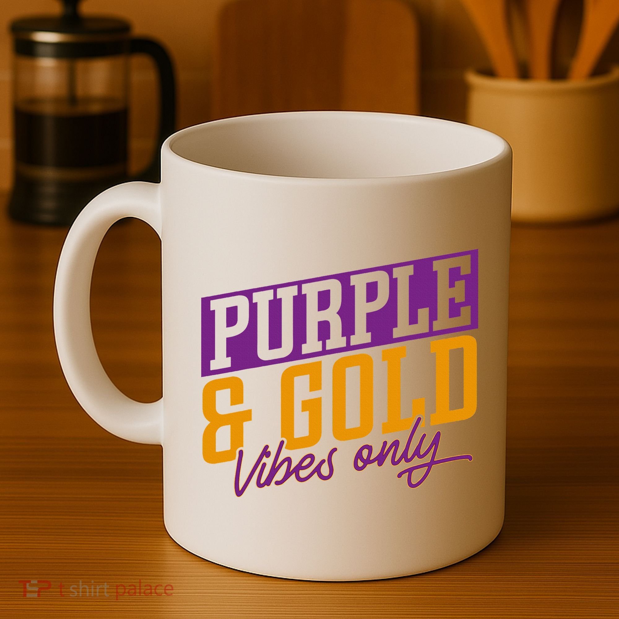 Purple And Gold Vibes Coffee Mug