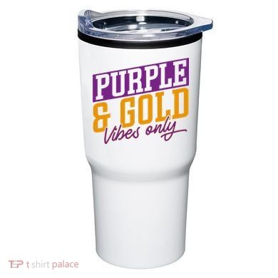 Purple And Gold Vibes Tumbler
