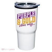 Purple And Gold Vibes Tumbler thumb 0