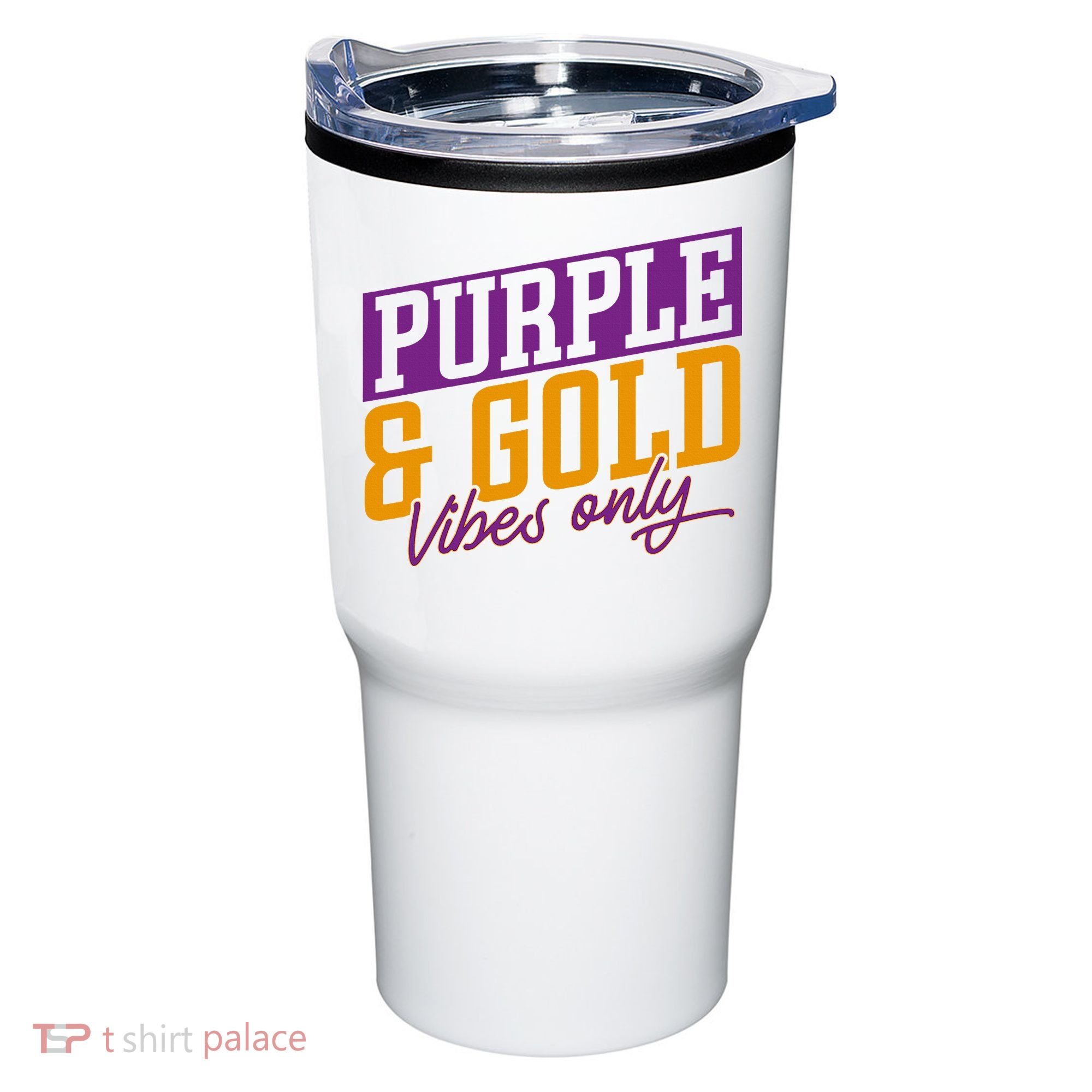 Purple And Gold Vibes Tumbler