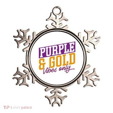 Purple And Gold Vibes Ornament