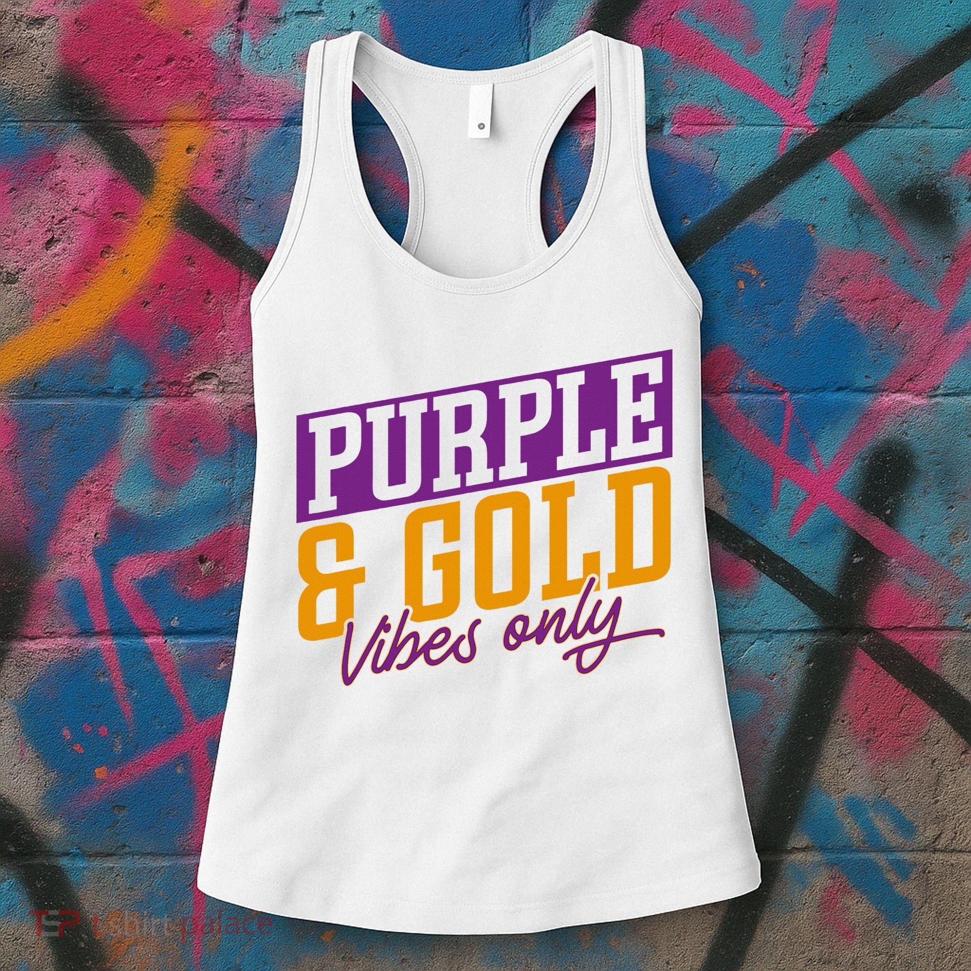 Purple And Gold Vibes Women's Tank Top