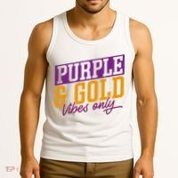 Purple And Gold Vibes Tank Top thumb 3