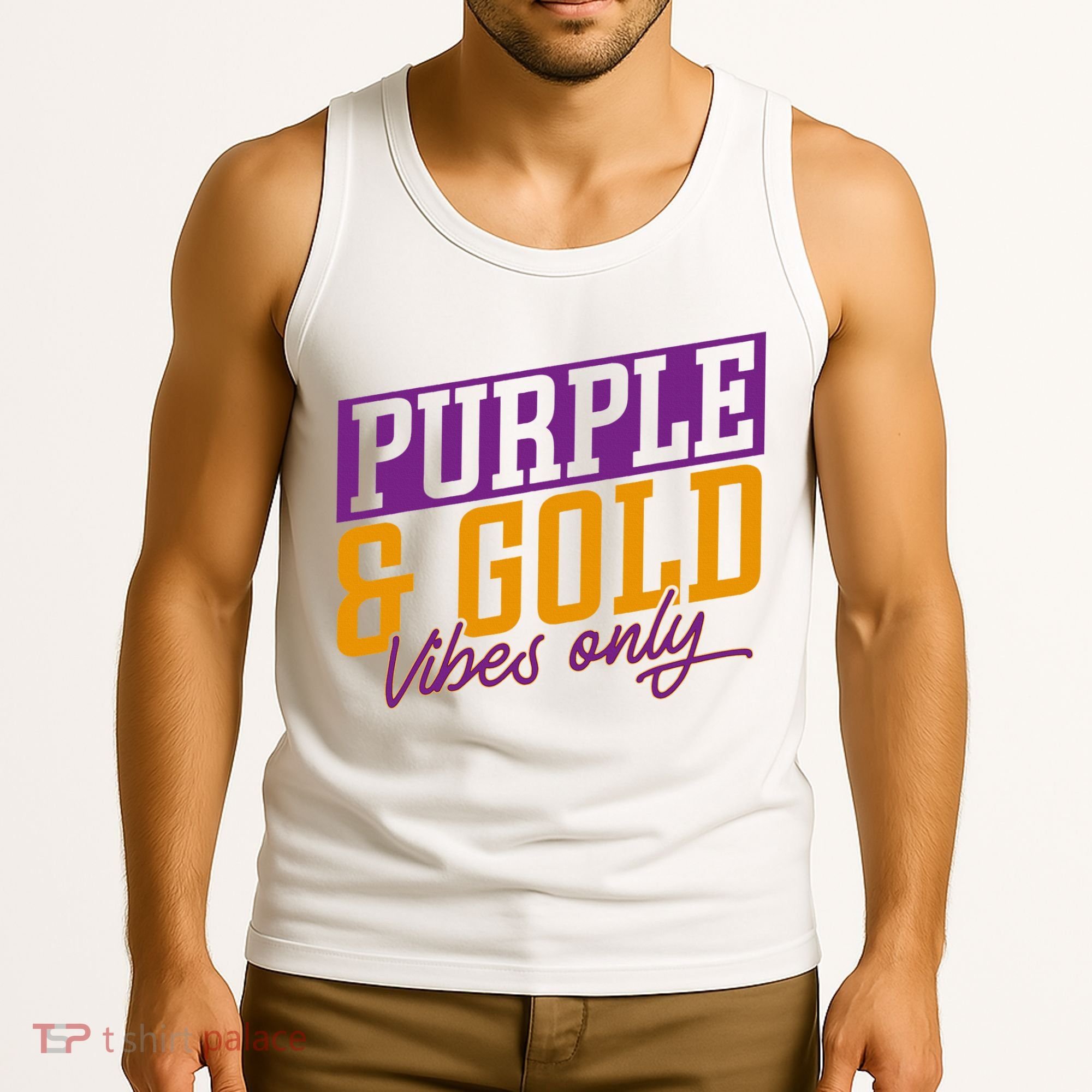 Purple And Gold Vibes Tank Top