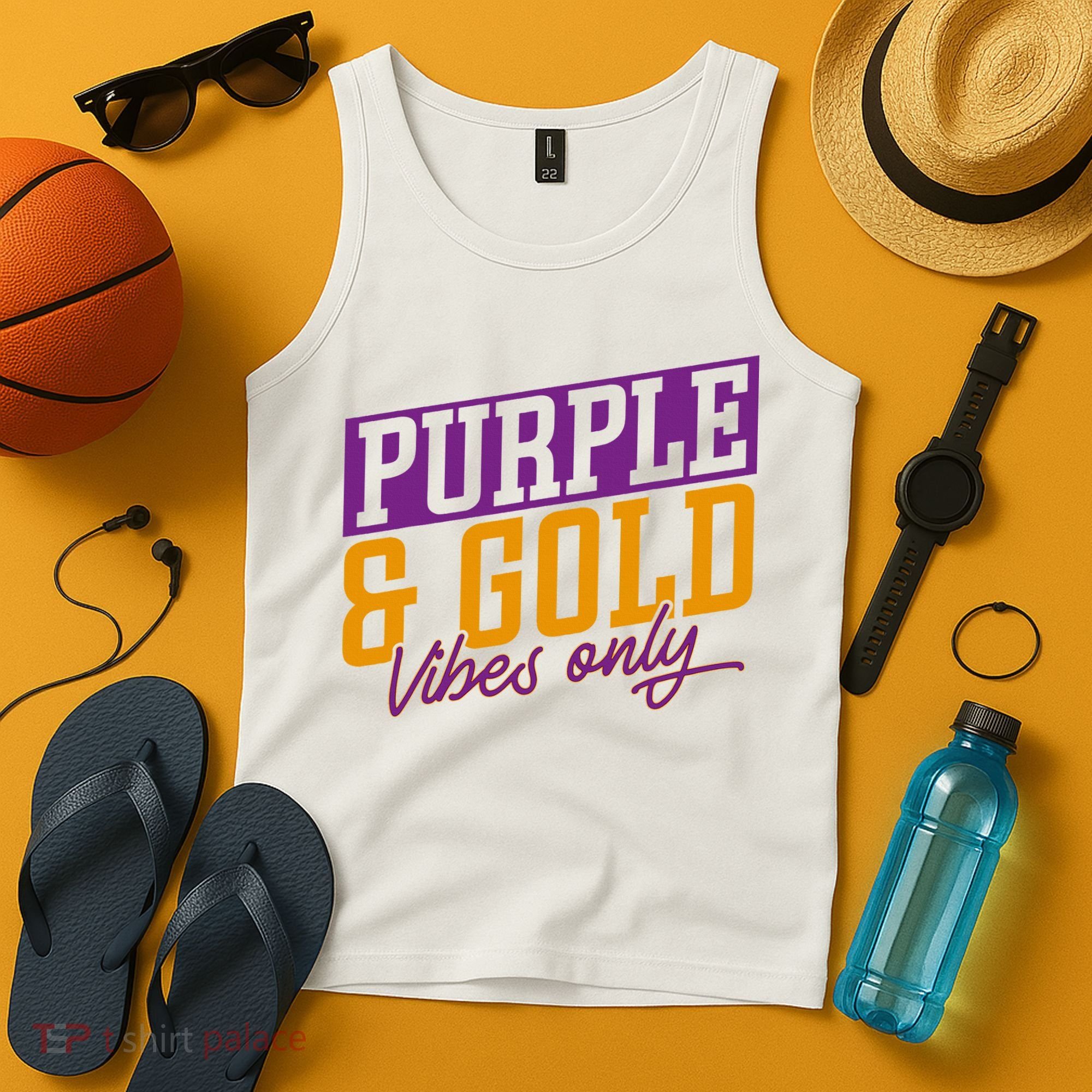 Purple And Gold Vibes Tank Top