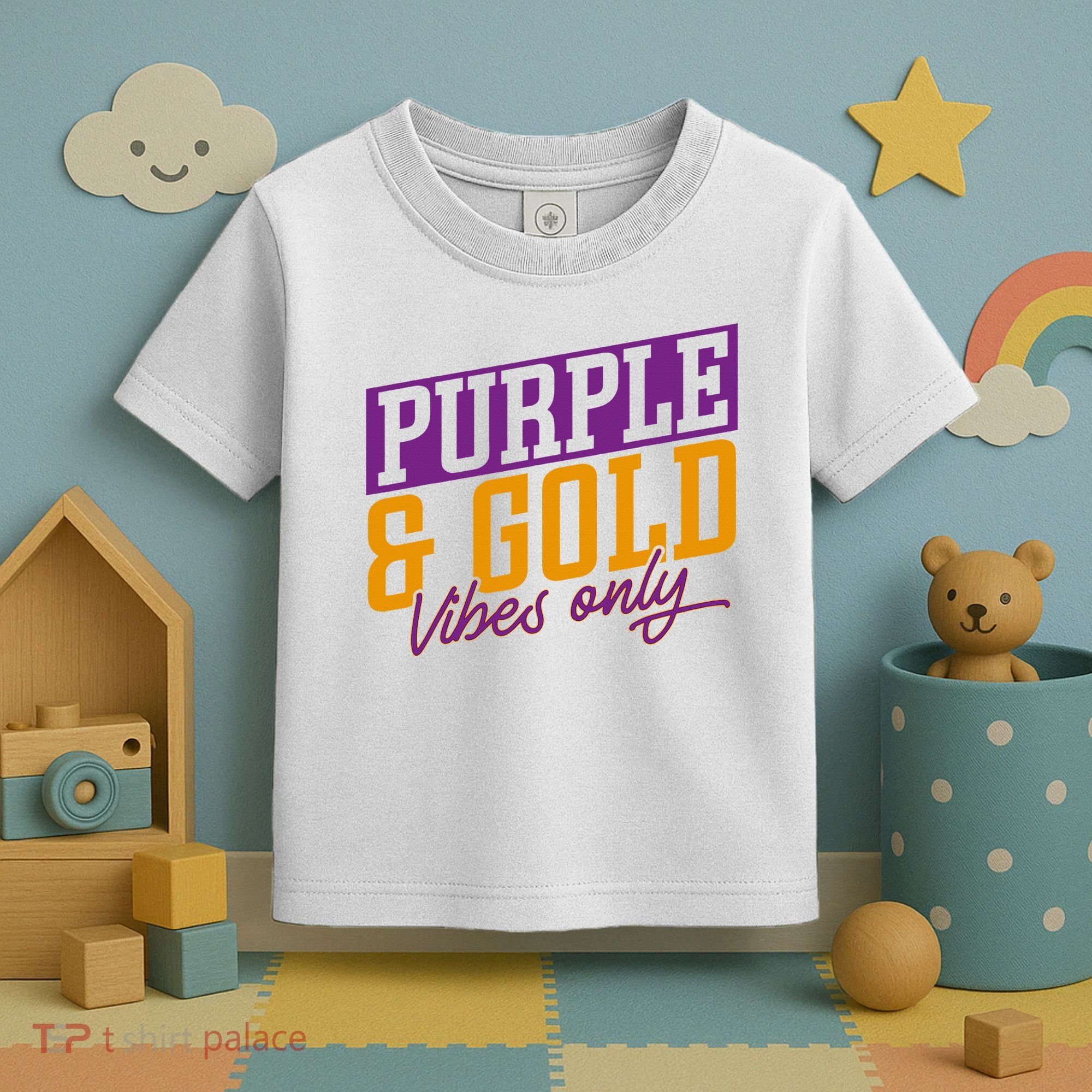 Purple And Gold Vibes Toddler T-Shirt