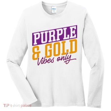 Purple And Gold Vibes Women's Long Sleeve Shirt