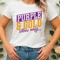 Purple And Gold Vibes Women's T-Shirt thumb 2