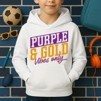 Purple And Gold Vibes Kids Hoodie thumb 2