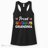 Proud Autism Grandma Autism Awareness Family Matching Women's Tank Top thumb 0