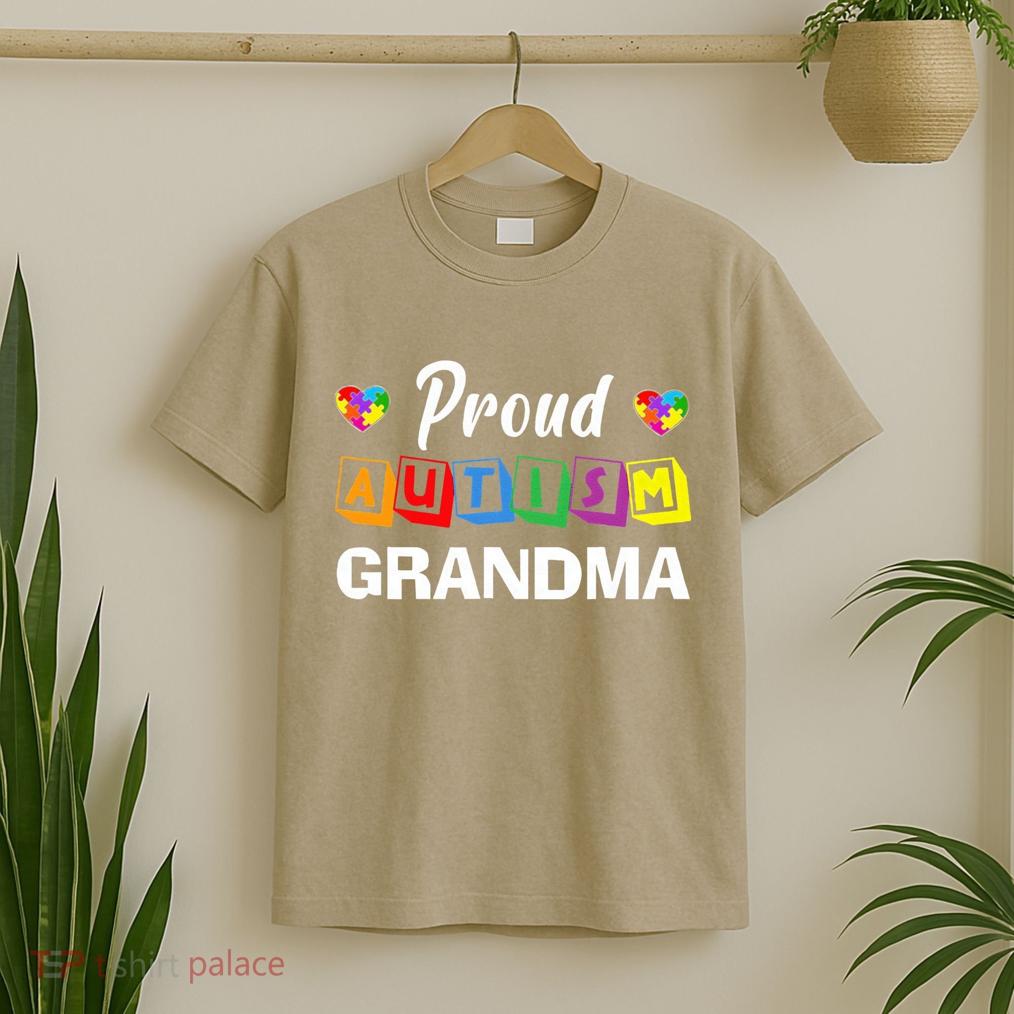 Proud Autism Grandma Autism Awareness Family Matching T-Shirt