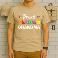 Proud Autism Grandma Autism Awareness Family Matching T-Shirt thumb 6