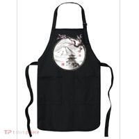 Pagoda Japanese Ink Painting Apron thumb 0