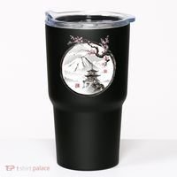 Pagoda Japanese Ink Painting Tumbler thumb 0