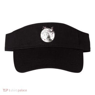 Pagoda Japanese Ink Painting Visor