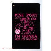 Pony And Heels Lover Golf Towel thumb 0