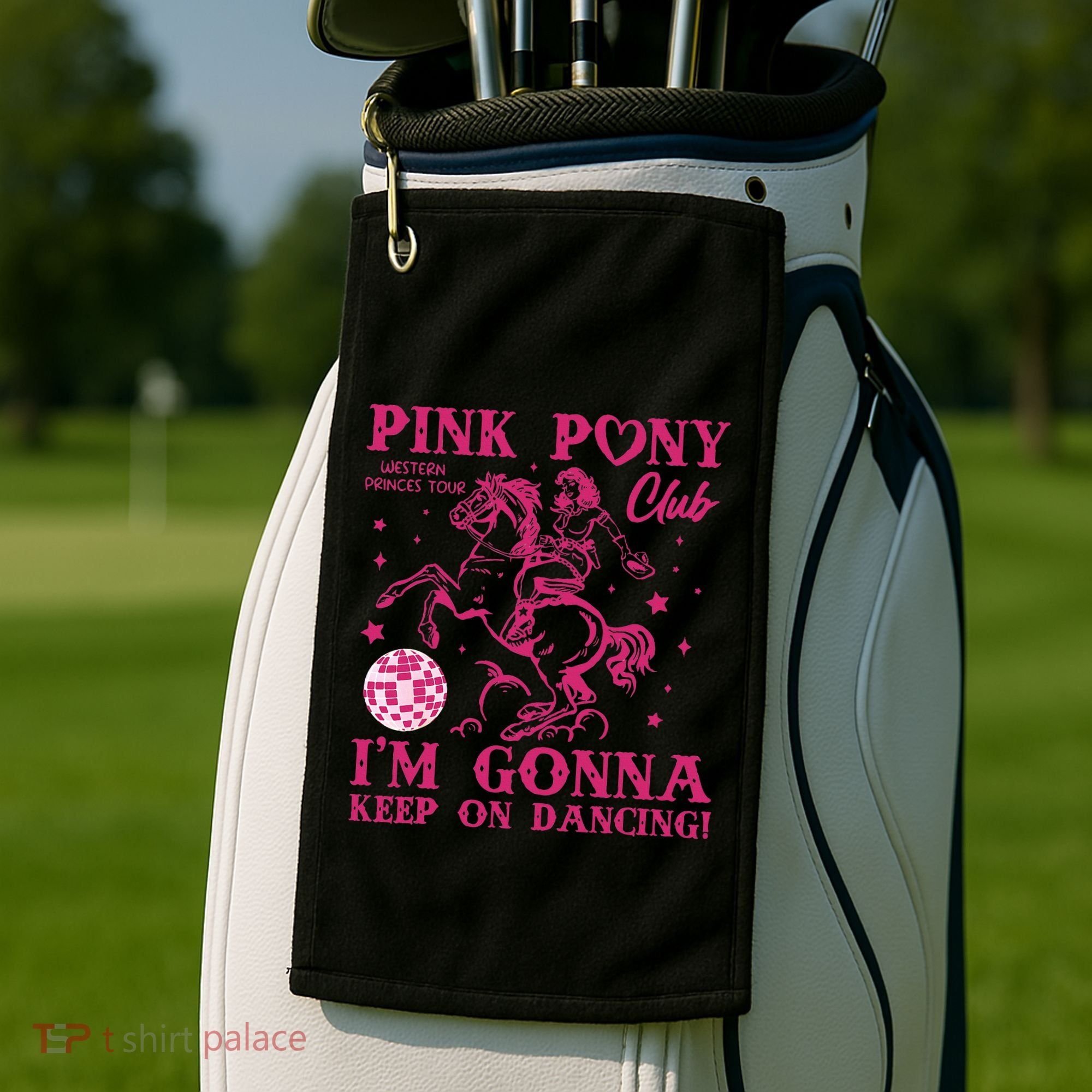 Pony And Heels Lover Golf Towel