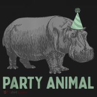 Party Animal Hippo Birthday Gift Funny Hippo Birthday Gift Women's Hoodie thumb 2