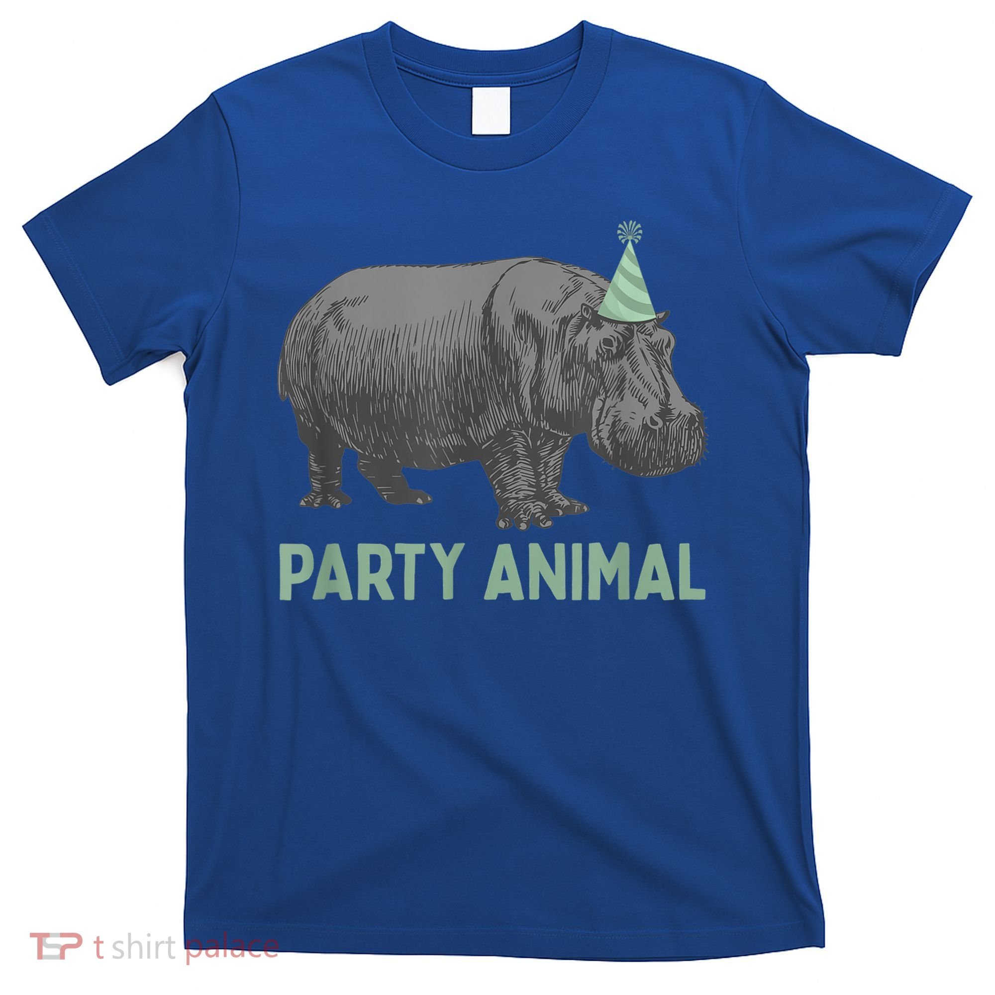 Party Animal Hippo Birthday Gift Funny Hippo Birthday Gift T-Shirt