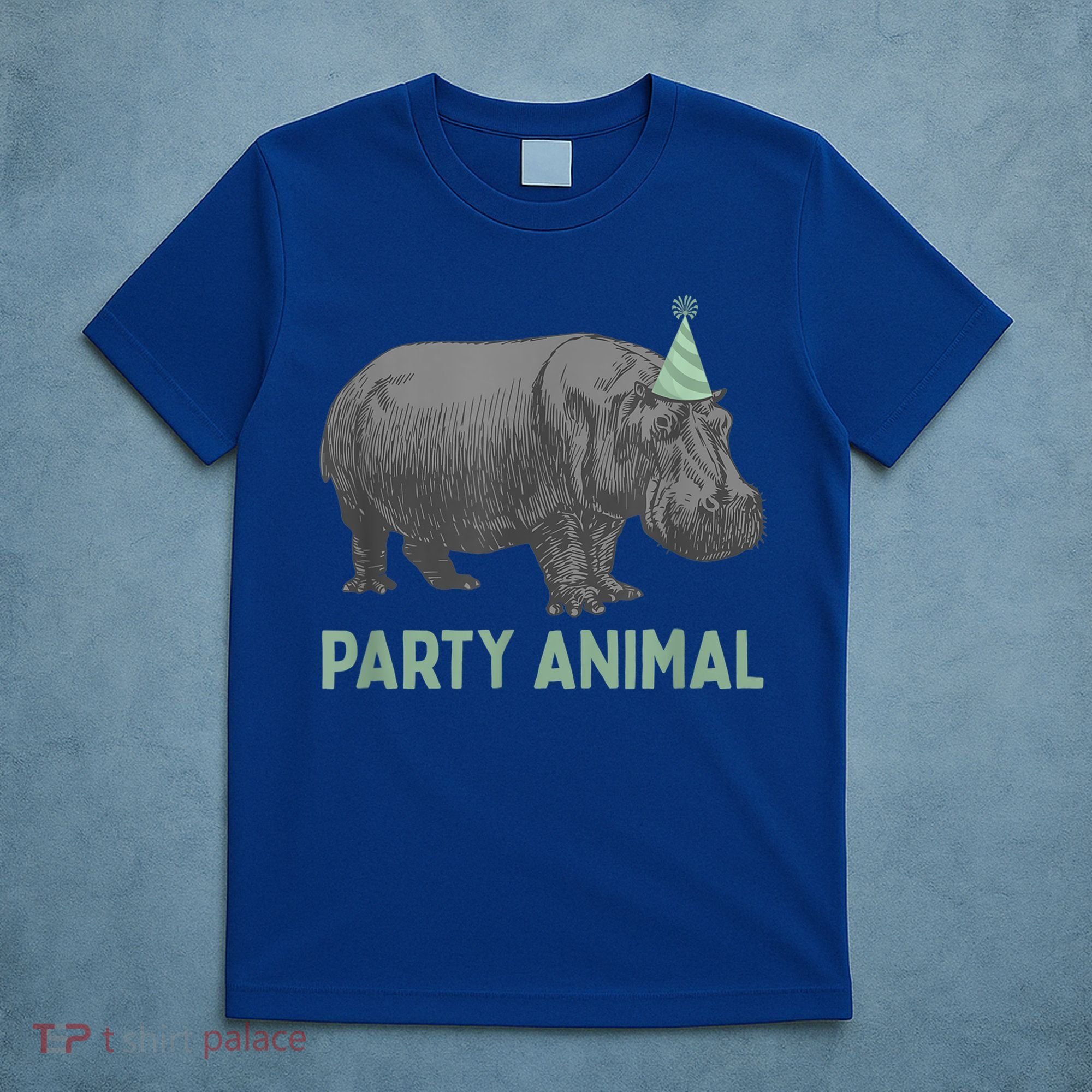 Party Animal Hippo Birthday Gift Funny Hippo Birthday Gift T-Shirt