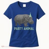 Party Animal Hippo Birthday Gift Funny Hippo Birthday Gift Women's T-Shirt thumb 0