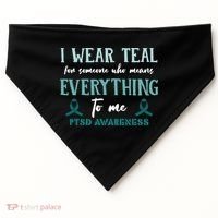 PTSD Awareness Hope Support Love USA-Made Doggie Bandana thumb 0