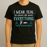 PTSD Awareness Hope Support Love T-Shirt thumb 3