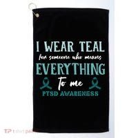 PTSD Awareness Hope Support Love Golf Towel thumb 0