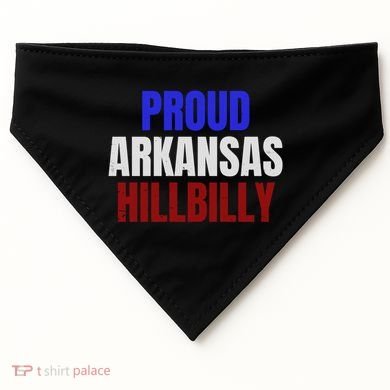 Proud Arkansas Hillbilly Gift USA-Made Doggie Bandana