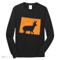 Pronghorn Antelope Hunting In Wyoming. Long Sleeve Shirt thumb 0