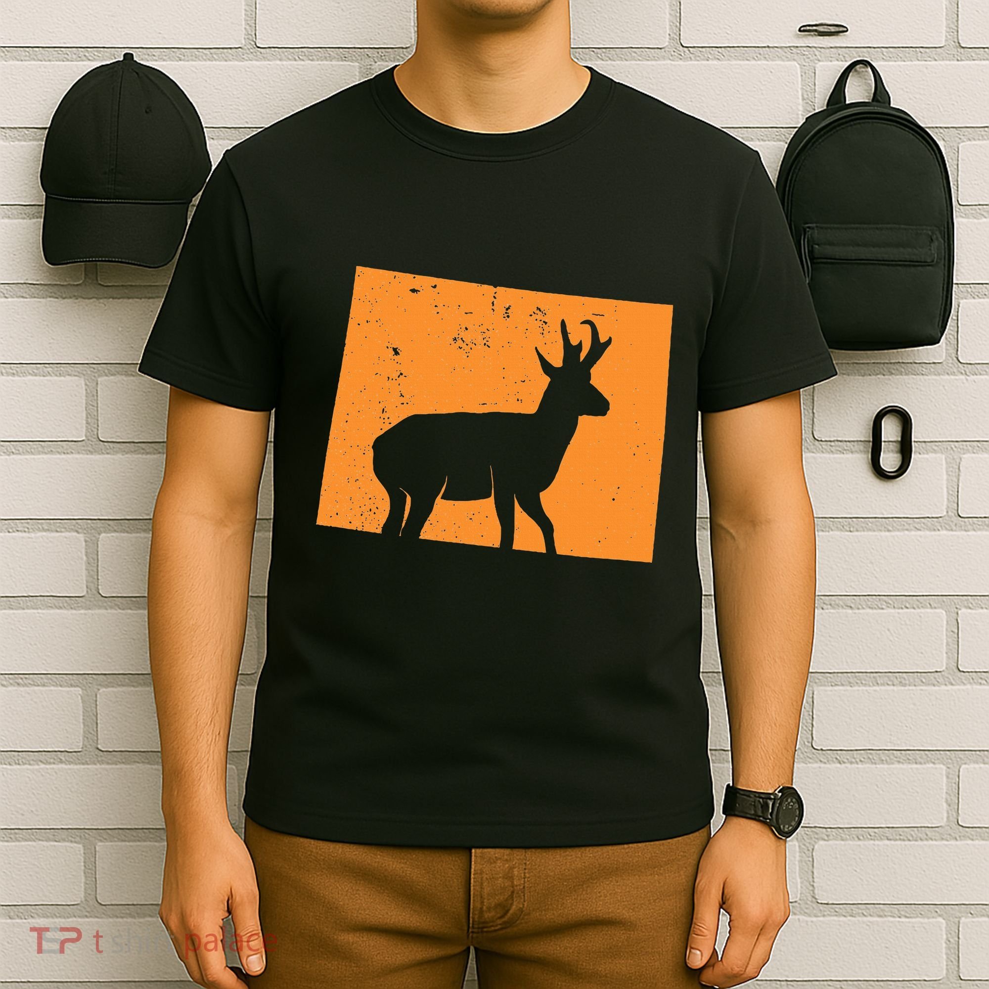 Pronghorn Antelope Hunting In Wyoming. T-Shirt