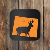 Pronghorn Antelope Hunting In Wyoming. Coaster thumb 0