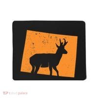 Pronghorn Antelope Hunting In Wyoming. Mousepad thumb 0