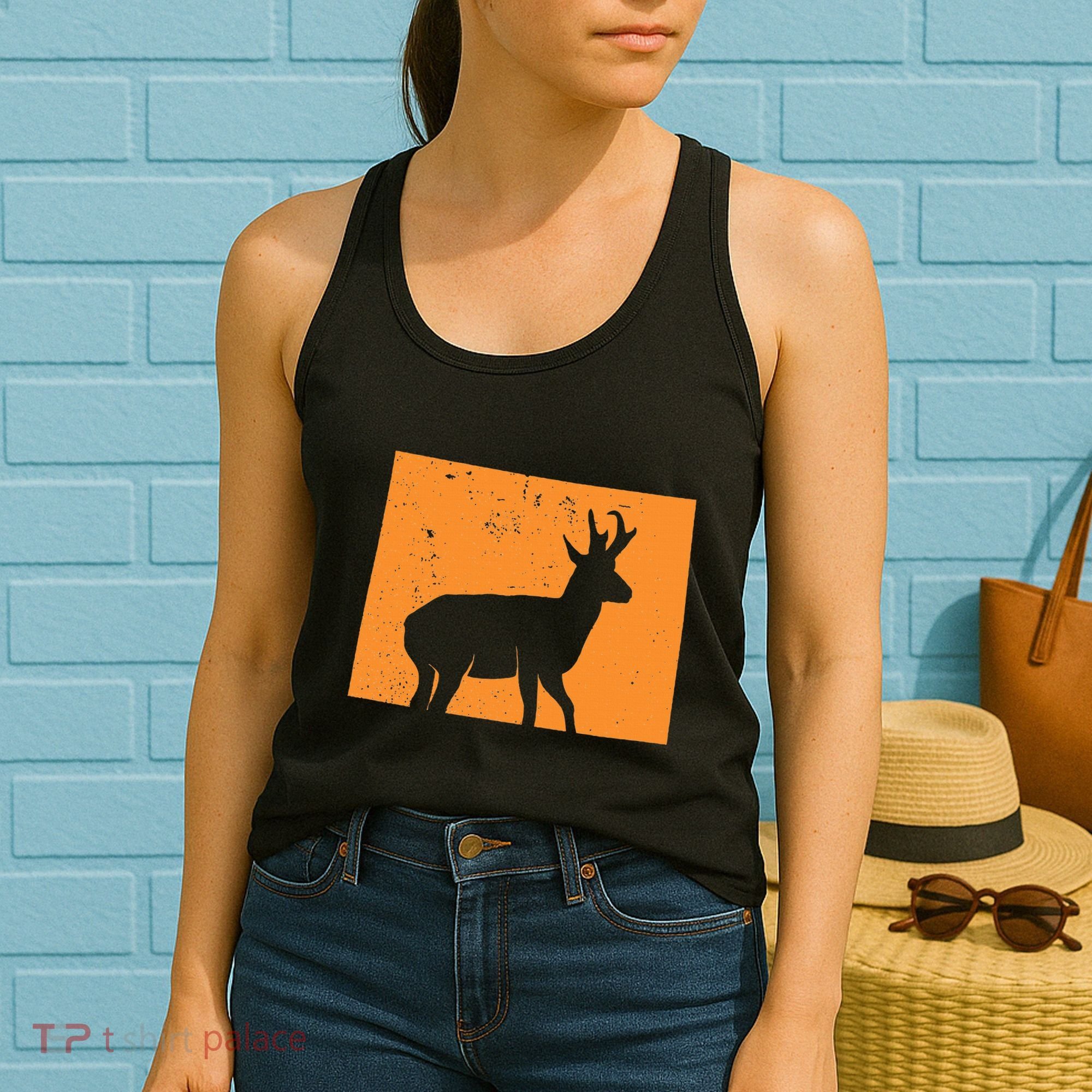 Pronghorn Antelope Hunting In Wyoming. Women's Tank Top