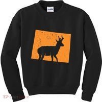 Pronghorn Antelope Hunting In Wyoming. Kids Sweatshirt thumb 0