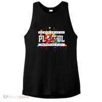 Playful Art Imagination Is Key Ladies PosiCharge Tri-Blend Wicking Tank thumb 0