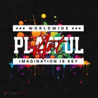 Playful Art Imagination Is Key Ladies PosiCharge Tri-Blend Wicking Tank thumb 2