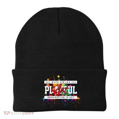 Playful Art Imagination Is Key Beanie