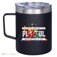 Playful Art Imagination Is Key 12oz Stainless Steel Coffee Mug thumb 2