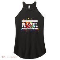 Playful Art Imagination Is Key Women's Perfect Tri Rocker Tank thumb 0