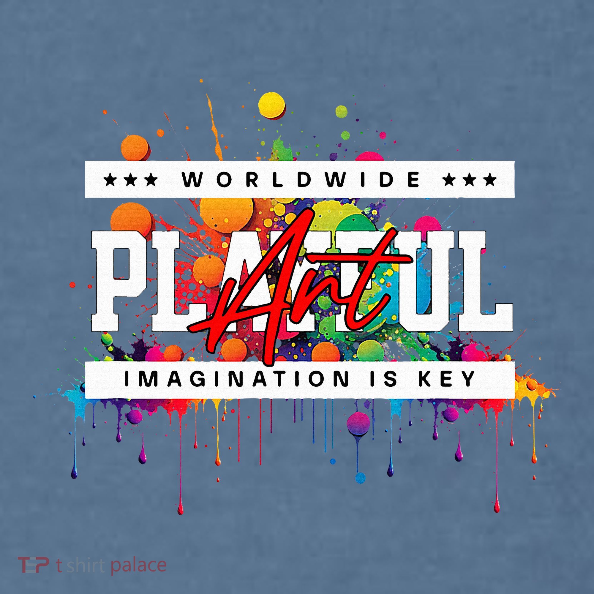 Playful Art Imagination Is Key Garment-Dyed Sweatshirt