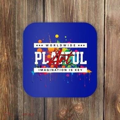 Playful Art Imagination Is Key Coaster